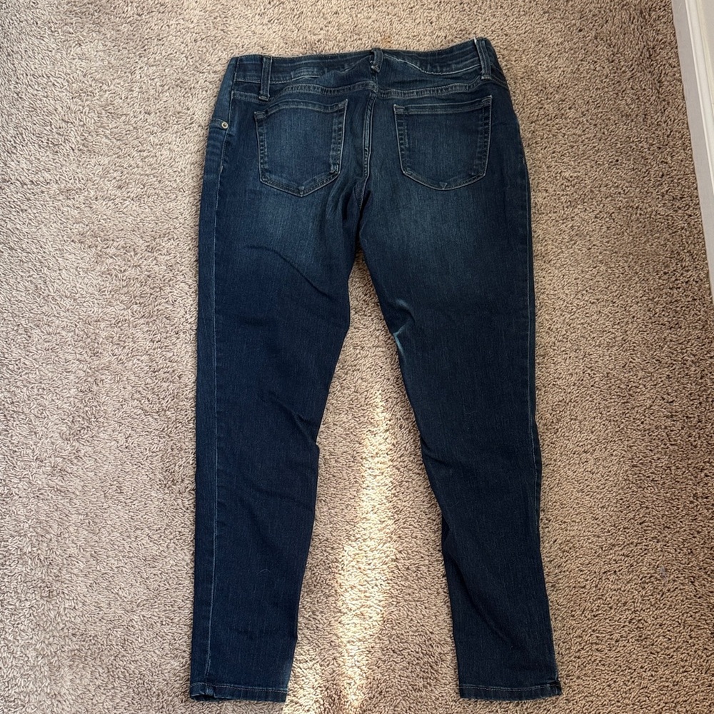 Women's Maternity Dark Blue Jeans - Picture 2 of 2